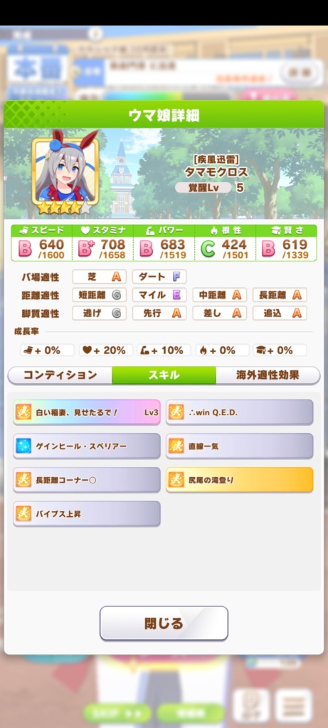 凱旋門　クラシック期　タマモクロス