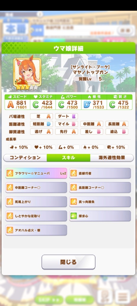 凱旋門　クラシック期　嫁マヤノ