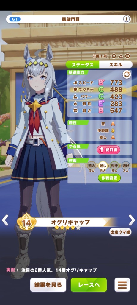 凱旋門　クラシック期　オグリキャップ